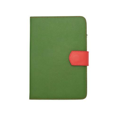 Agenda Diária Couro Lingueta Pesponto Luxo com Caneta 2026 CLOROFILA/CARMENE