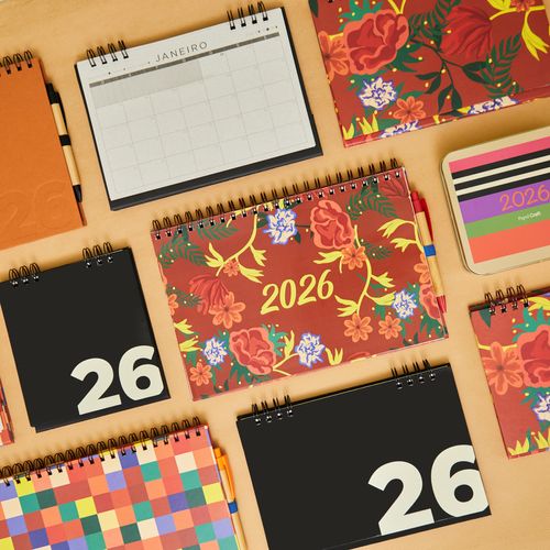 Calendário Bloco Planner G Caramelo 2026