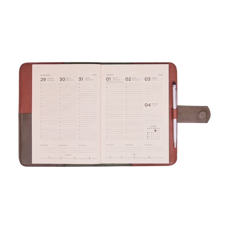 AGENDA_SEMANAL_COURO_LINGUETA_15_5_X_21_COM_CANETA_2026_MOGNO_MILITAR_AG1857_PAPEL_CRAFT_11