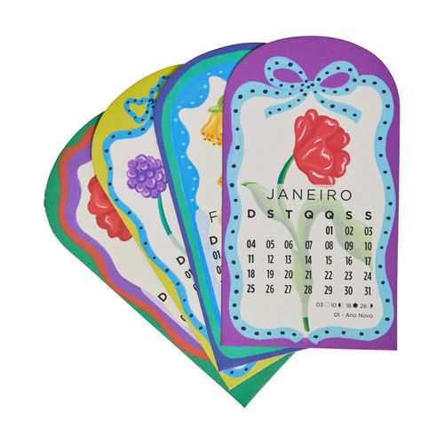 Calendário Flor Imã 2026