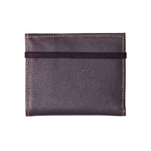 CARTEIRA MASCULINA ELÁSTICO VERTICAL MOSTARDA