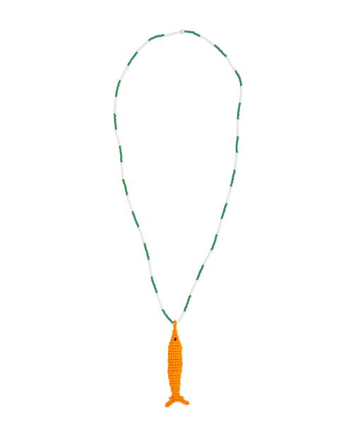 Colar Miçangas Peixe Longo LARANJA