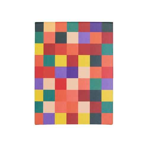 Bloco Com Tampa e Miolo Color M14x18 Com Caneta Lateral Estampado PIXEL QUADRI