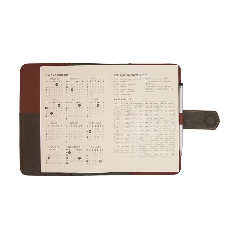 AGENDA_DE_COURO_LINGUETA_PESPONTO_LUXO_COM_CANETA_2026_MOGNO_COM_MILITAR_AG1856_PAPEL_CRAFT_5