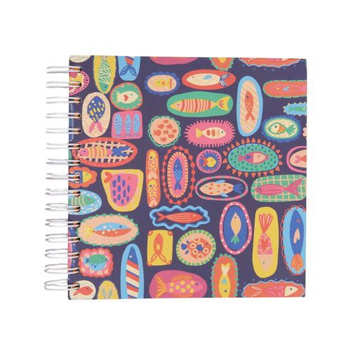Álbum De Fotos Garra 20 x 20 P Miolo Arco-Íris PEIXES