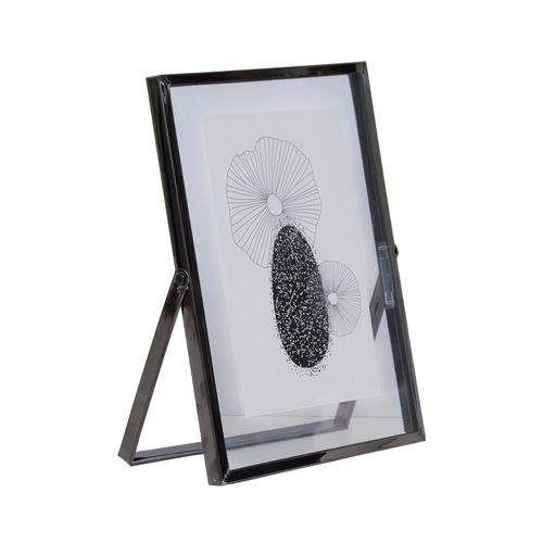 Porta_Retratos Metal e Vidro 15x20 PRETO