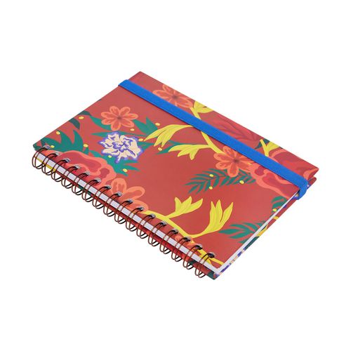 Caderno A5 90 Folhas FLORAL QUADRI