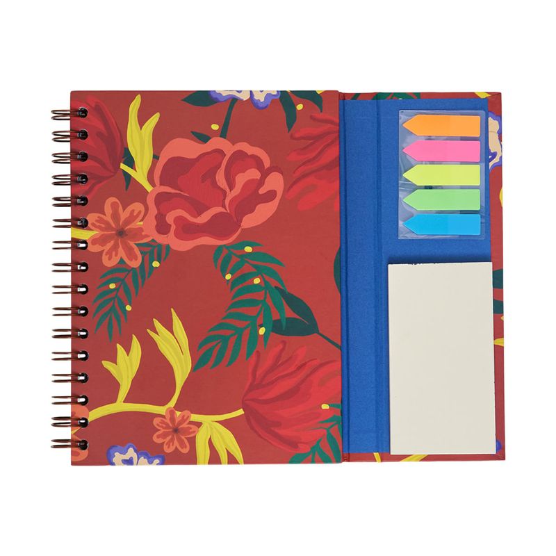 CADERNO_A5_COM_ABA_90_FOLHAS_ESTAMPAS_FLORAL_QUADRI_CA2838_PAPEL_CRAFT_4