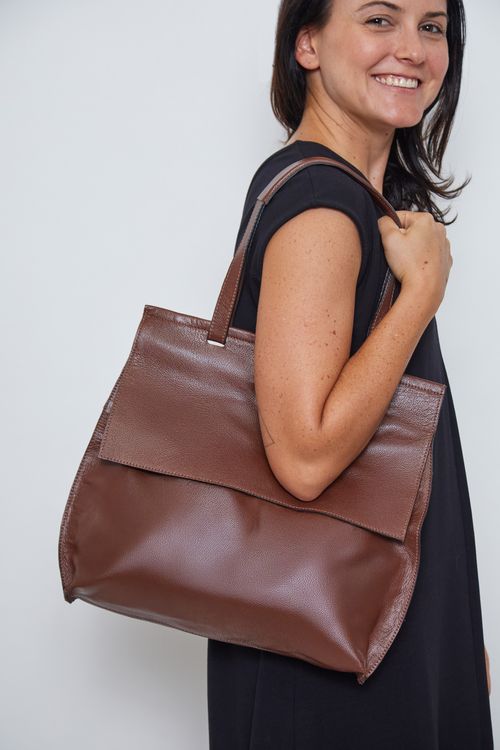 Bolsa De Couro Merci MOKA