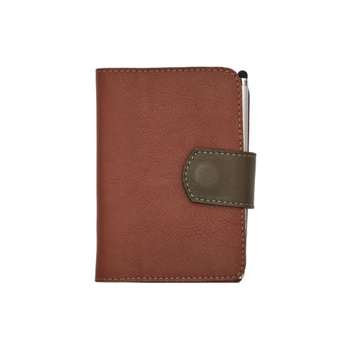 Agenda de Couro Lingueta Pesponto Semanal Mini com Caneta 2026
MOGNO/MILITAR