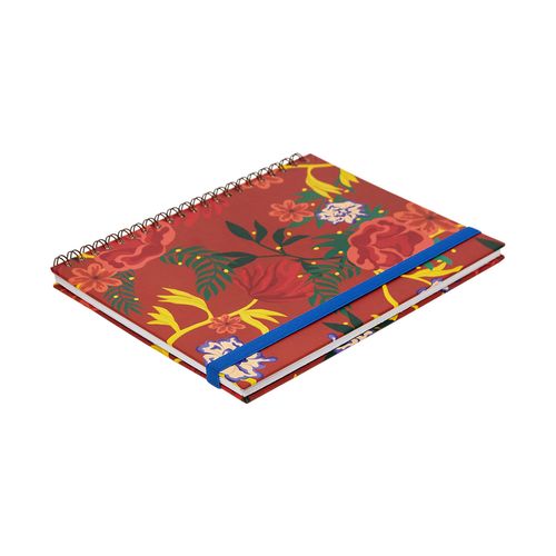 Caderno Universitário A4 90 Folhas FLORAL QUADRI