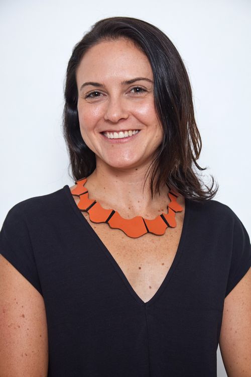 Colar Couro Deixa Fluir LARANJA