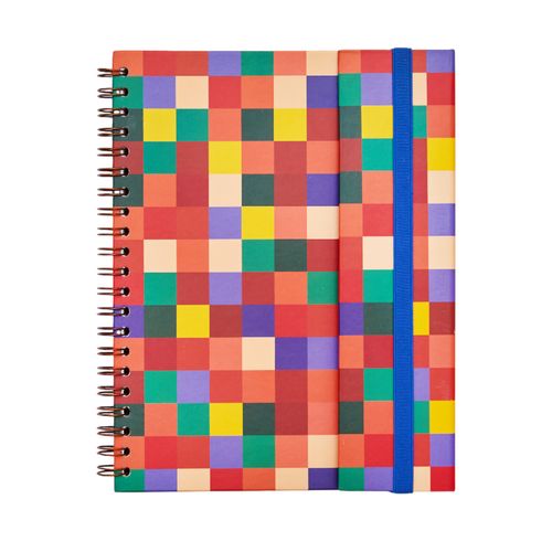 Caderno A4 C/ Aba 90 Folhas PIXEL QUADRI