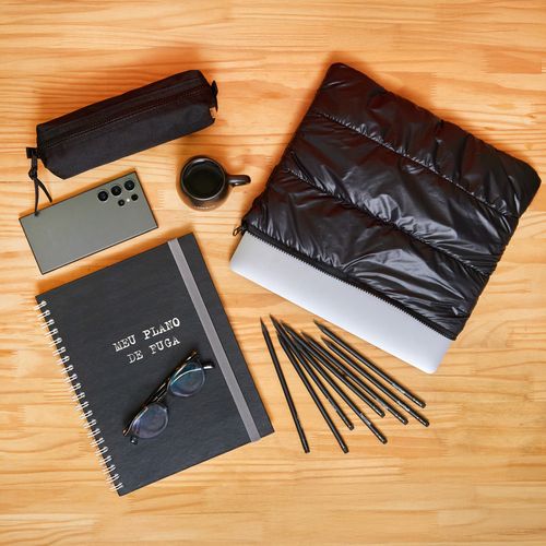 Porta Laptop Matelasse Liso 13 PRETO