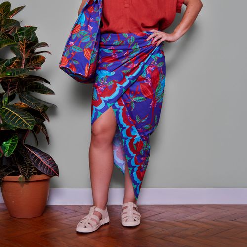 Canga 1,40X1,40 Brasilidade 2026 CÉU DE CACAU