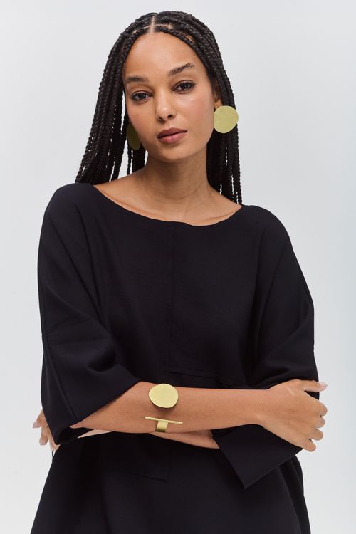 Bracelete Círculo DOURADO FOSCO