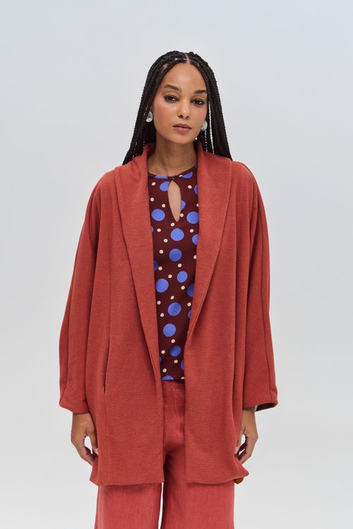 Casaco Mônaco Forro Estampado MADEIRA