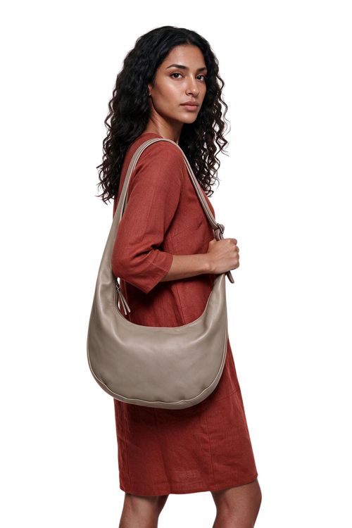 Bolsa de Couro Bali CINZA