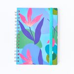 CADERNO_A5_90FOLHAS_ESTAMPAS_PAUTADO_FLORAL_JUAMORA_CA2350_PAPEL_CRAFT_1