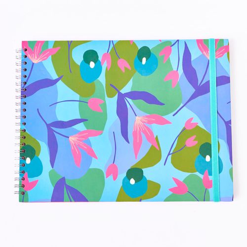 Caderno De Desenho Garra A3 FLORAL JU AMORA