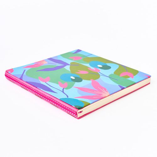 Caderno de Assinatura com Lombada Exposta FLORAL JU AMORA - imagem 3